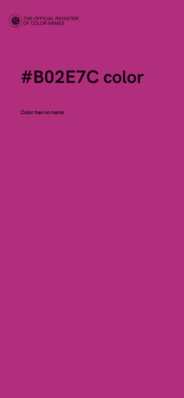 #B02E7C color image