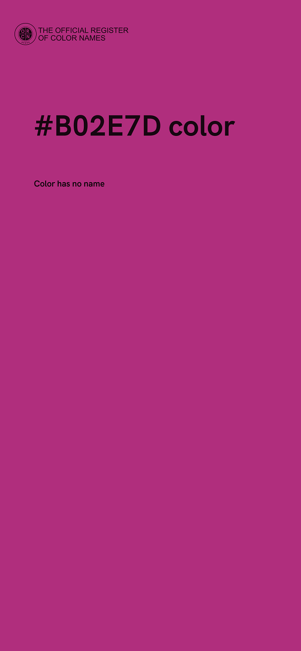 #B02E7D color image