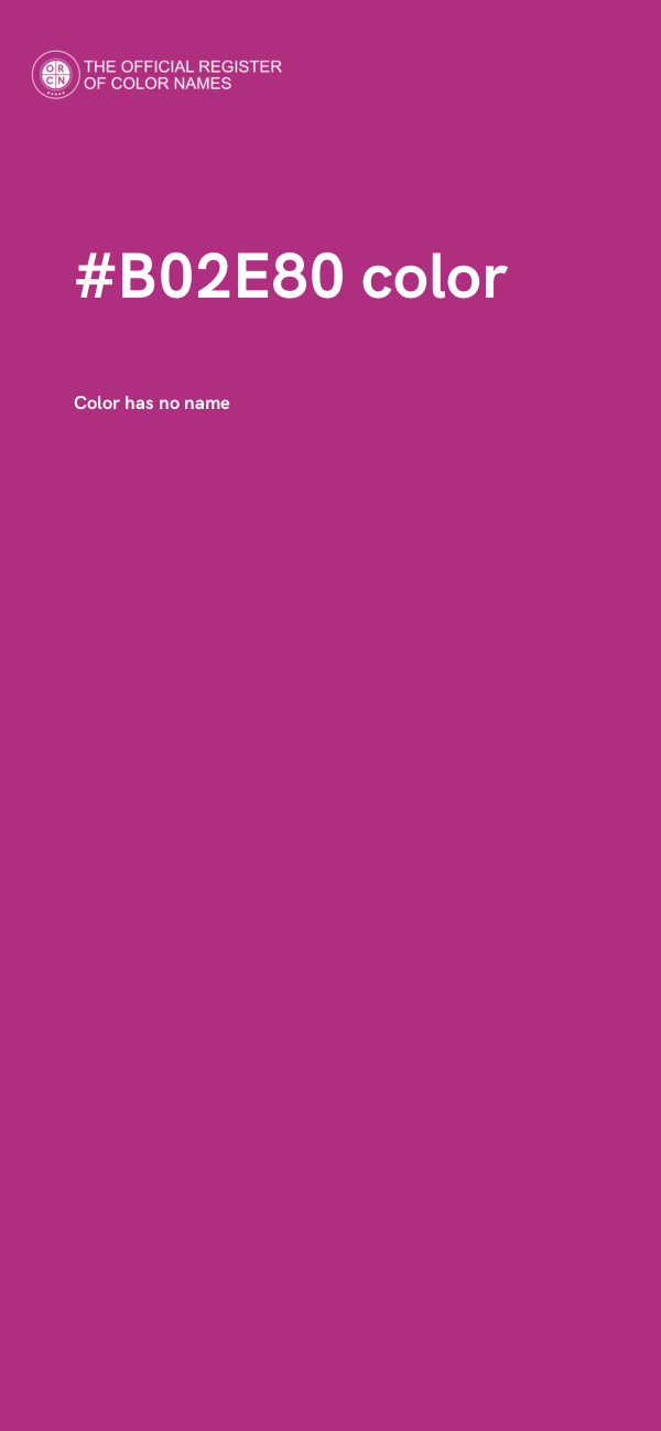 #B02E80 color image