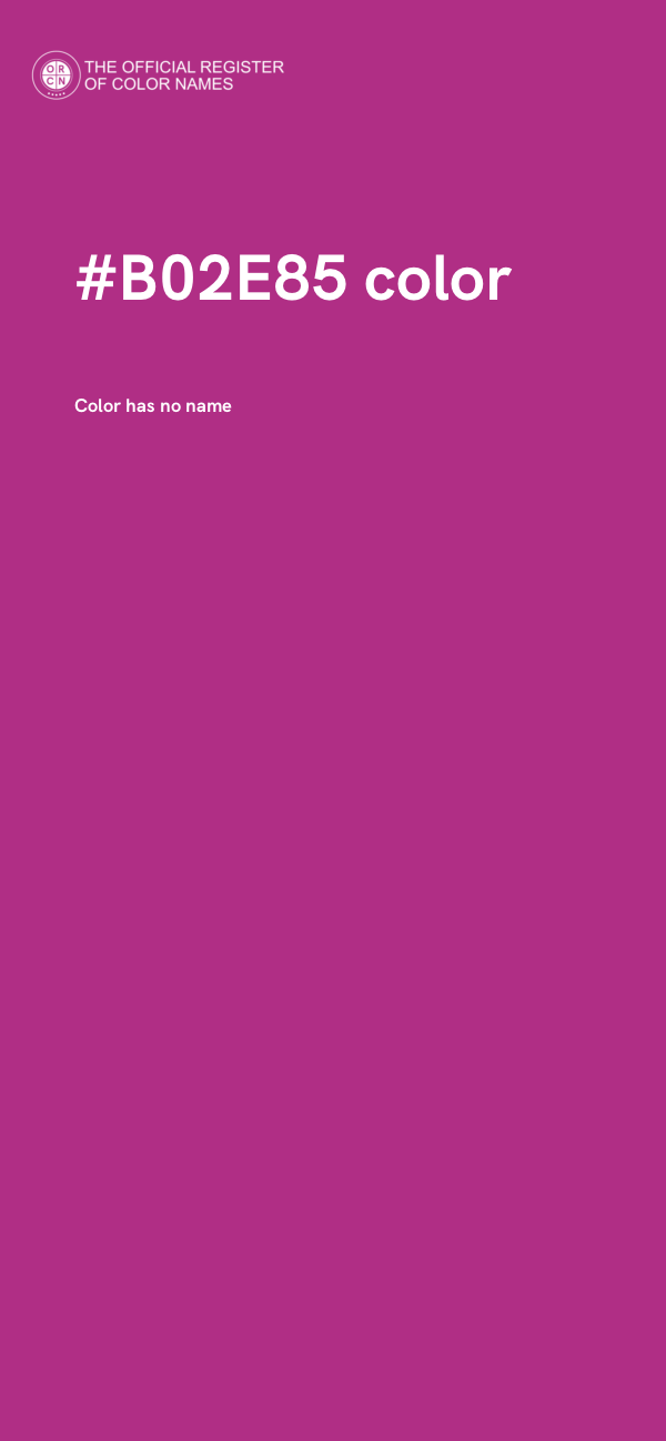 #B02E85 color image