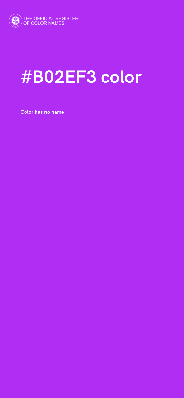 #B02EF3 color image