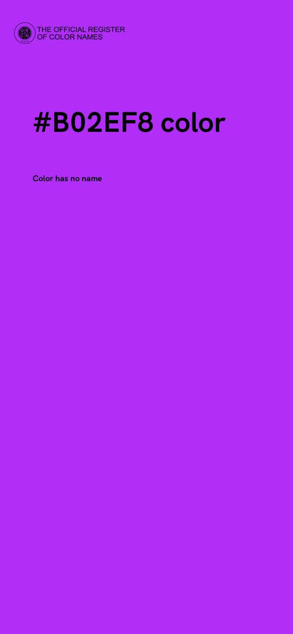 #B02EF8 color image