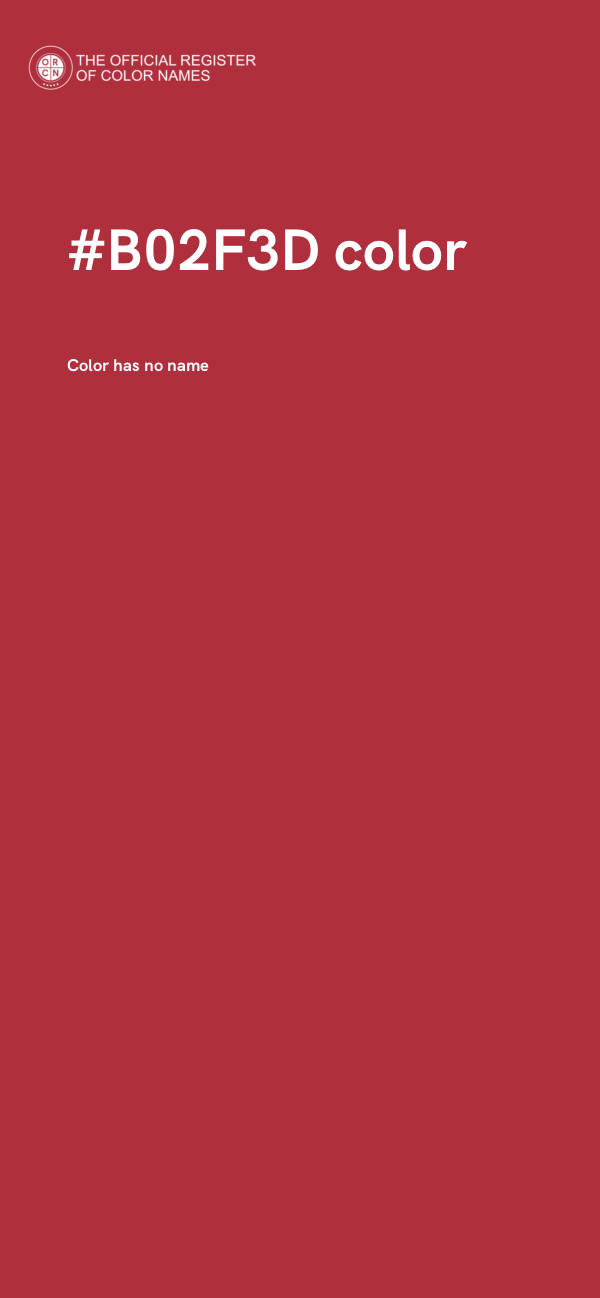 #B02F3D color image