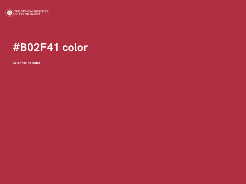 #B02F41 color image