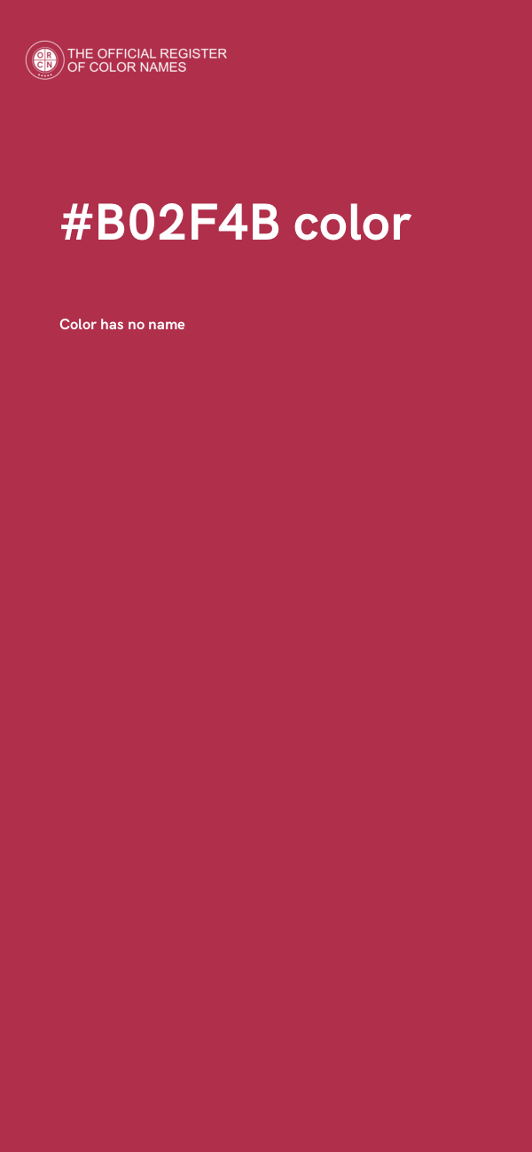 #B02F4B color image