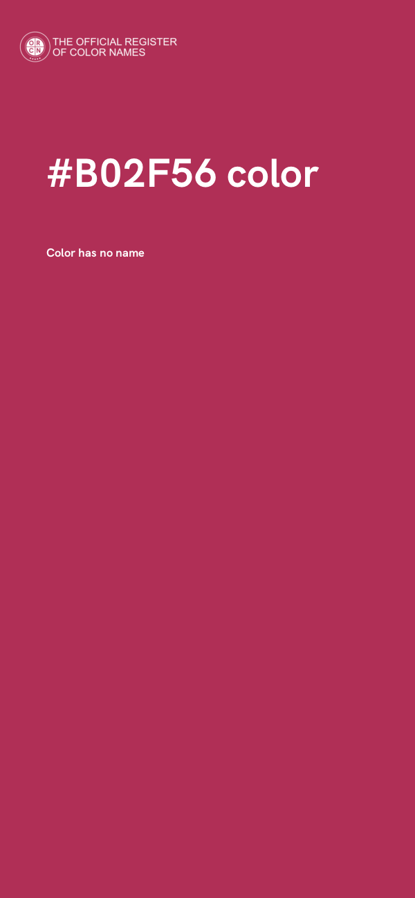 #B02F56 color image