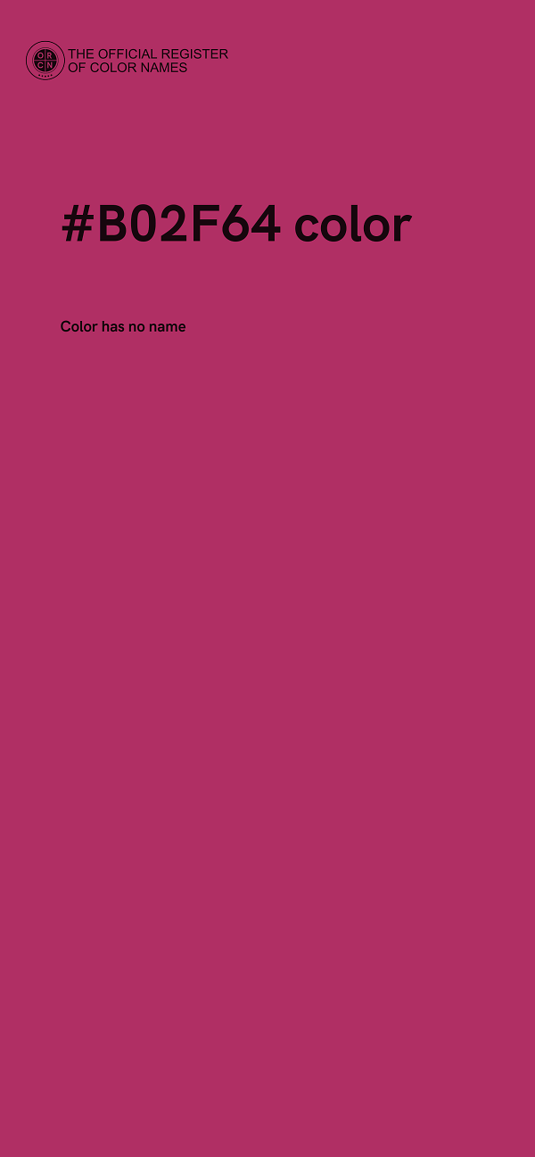 #B02F64 color image