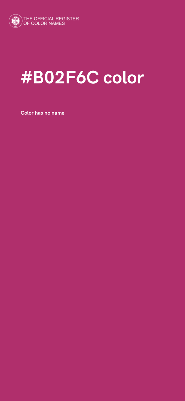 #B02F6C color image
