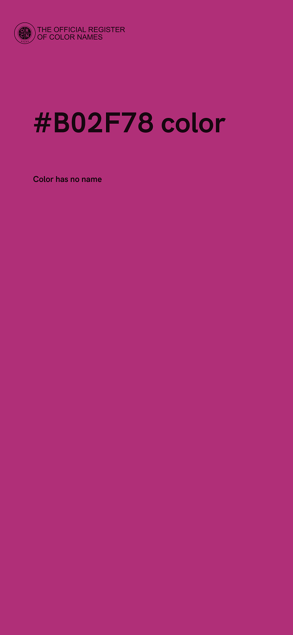 #B02F78 color image