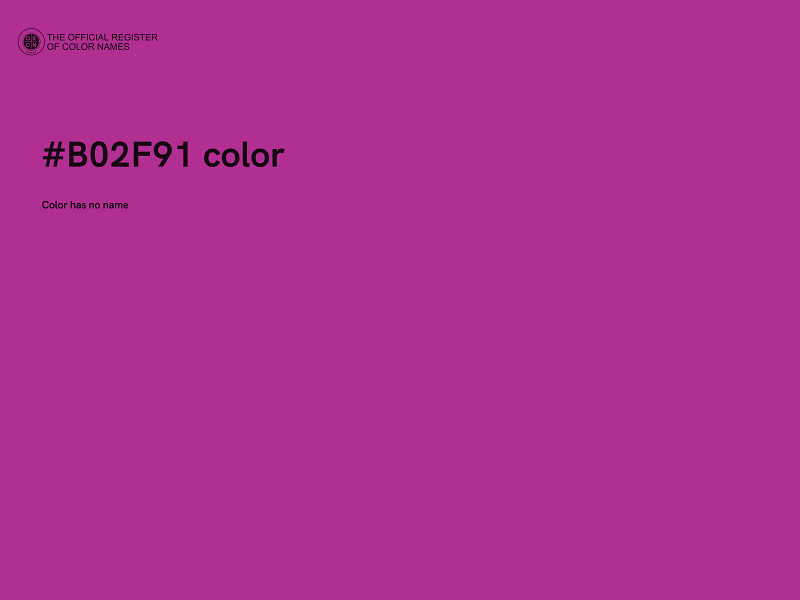 #B02F91 color image