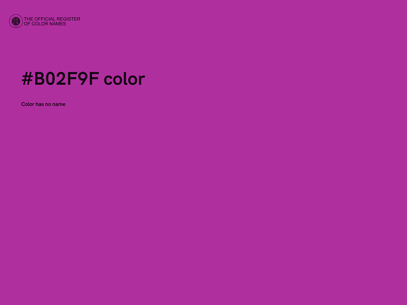 #B02F9F color image