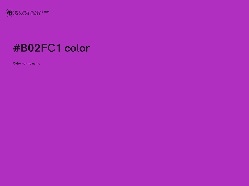 #B02FC1 color image