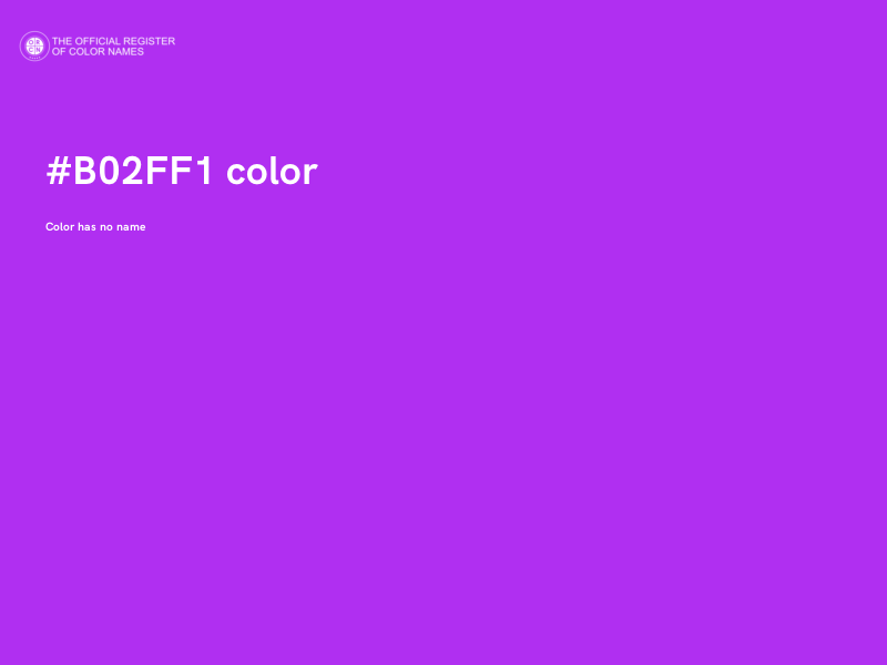 #B02FF1 color image
