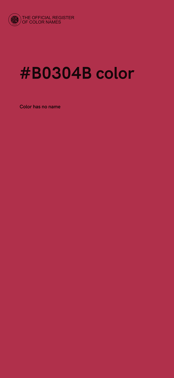 #B0304B color image