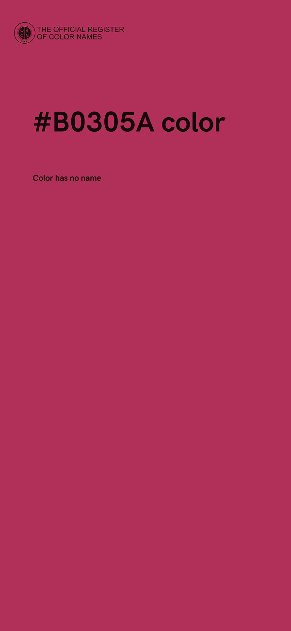 #B0305A color image