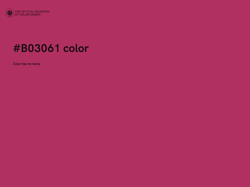 #B03061 color image