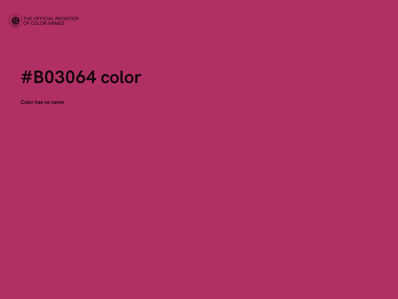 #B03064 color image
