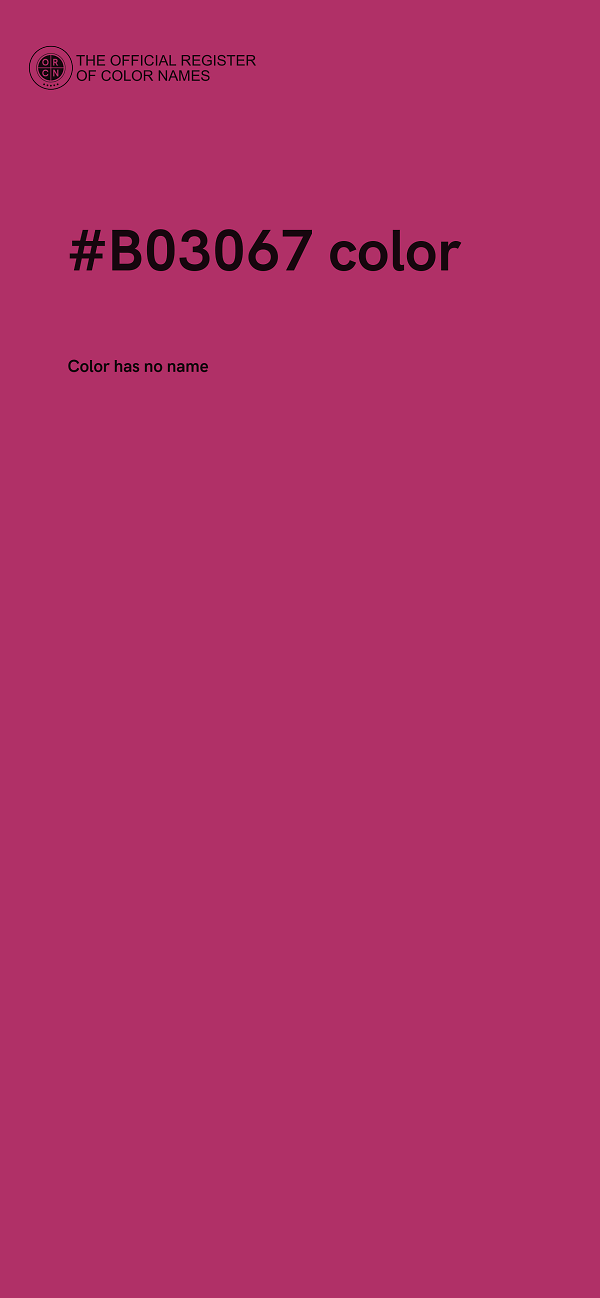 #B03067 color image