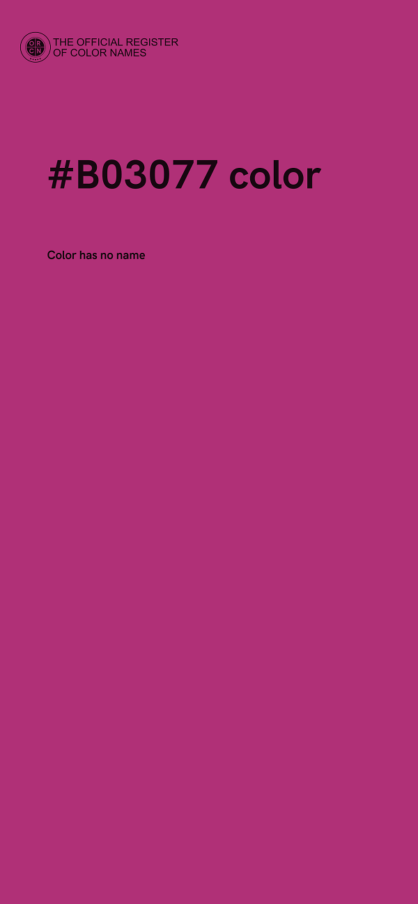 #B03077 color image