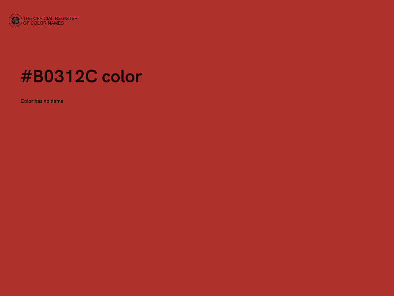 #B0312C color image