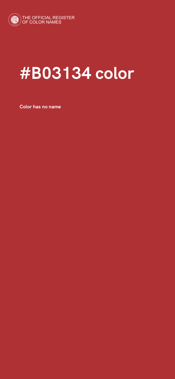 #B03134 color image