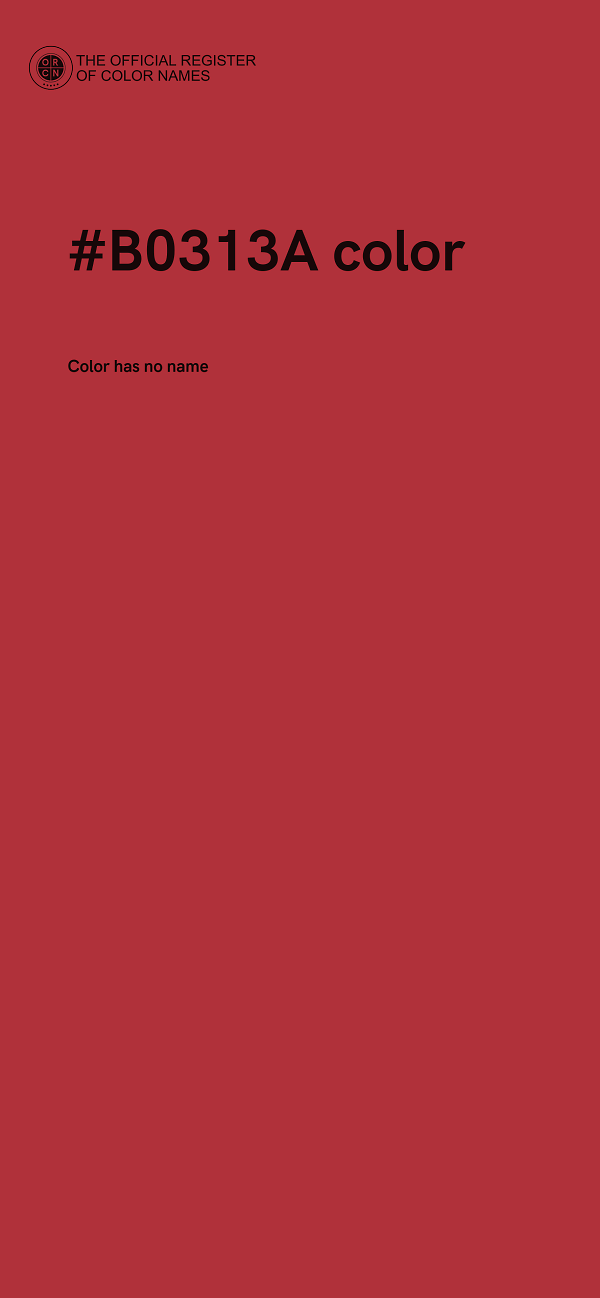 #B0313A color image