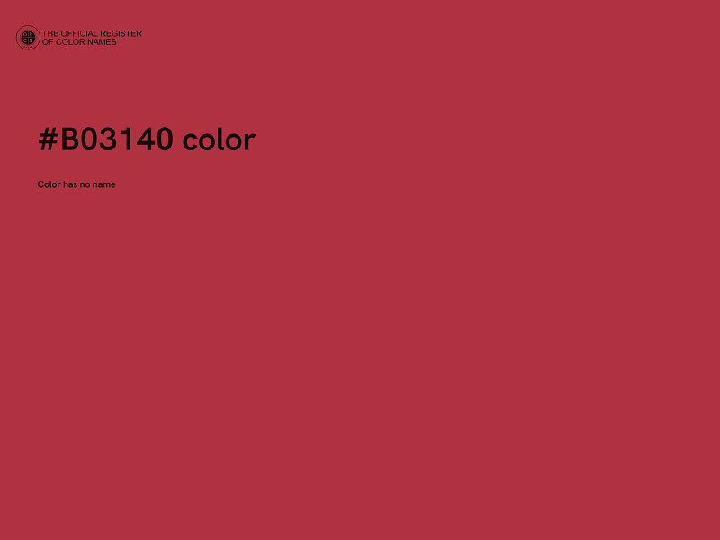 #B03140 color image