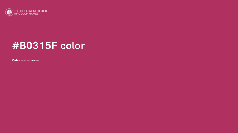#B0315F color image