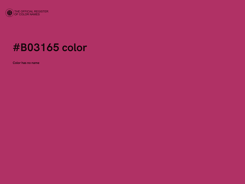 #B03165 color image