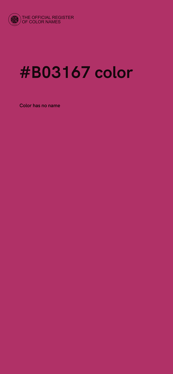 #B03167 color image