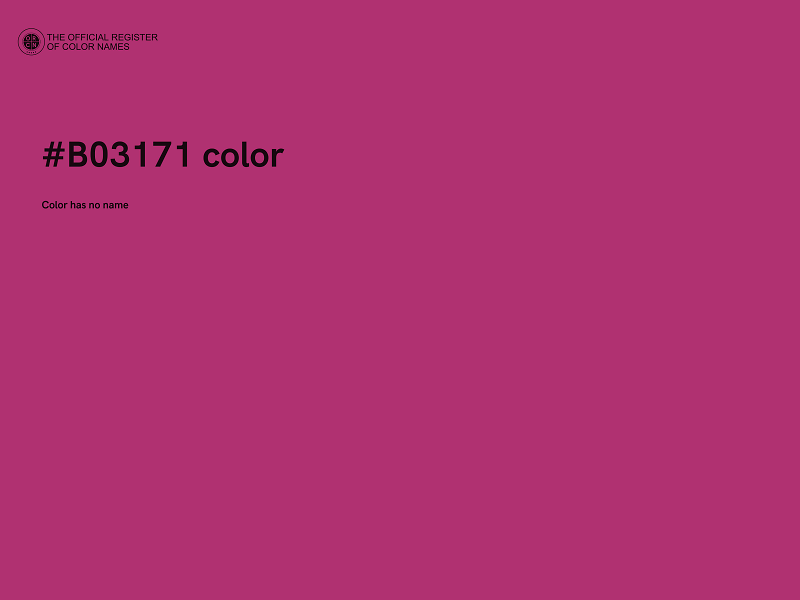 #B03171 color image