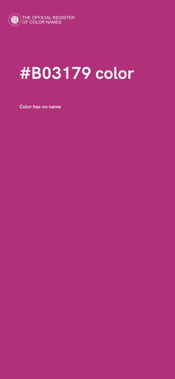 #B03179 color image
