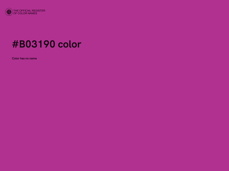 #B03190 color image