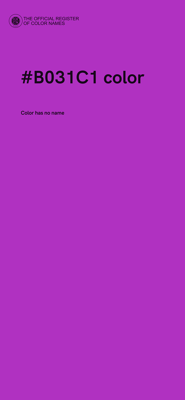 #B031C1 color image