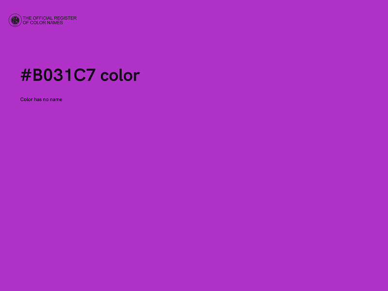 #B031C7 color image