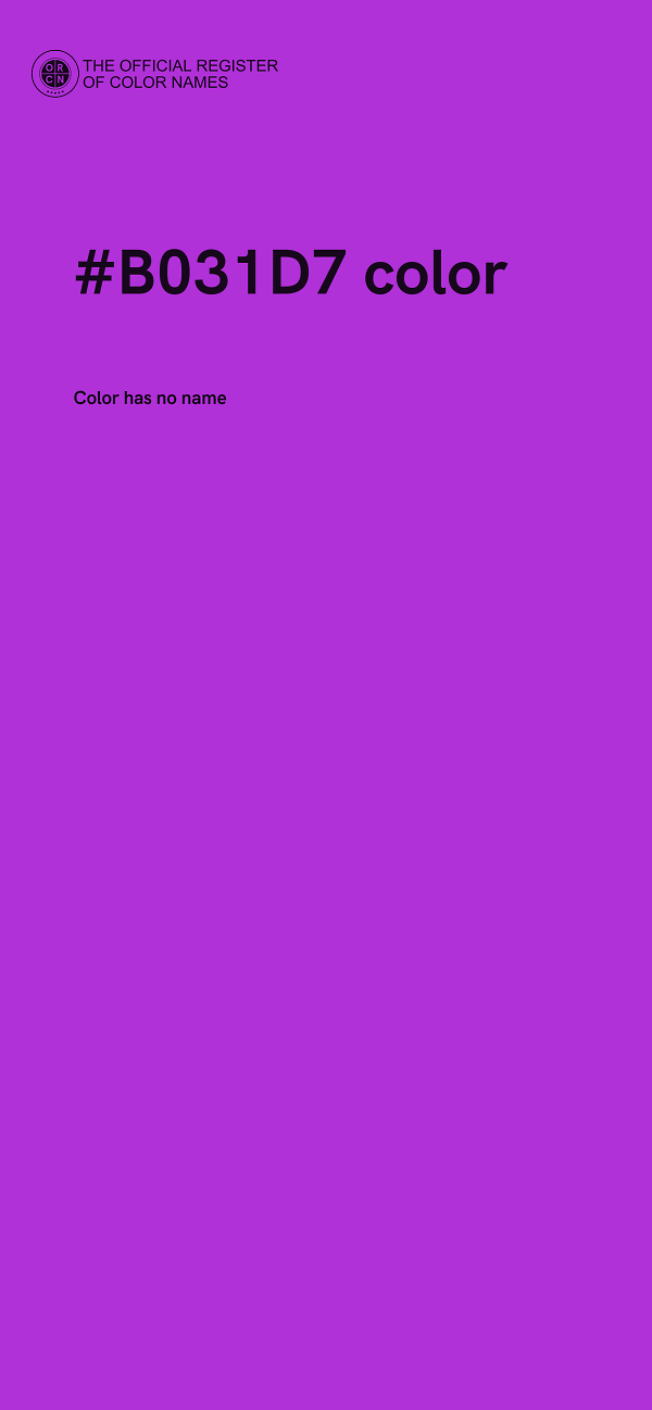 #B031D7 color image