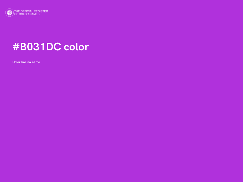 #B031DC color image