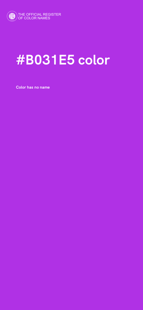 #B031E5 color image