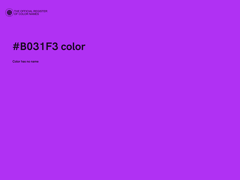 #B031F3 color image