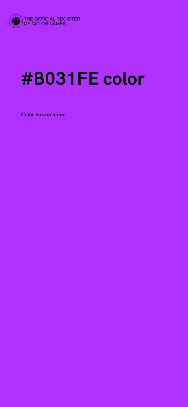 #B031FE color image