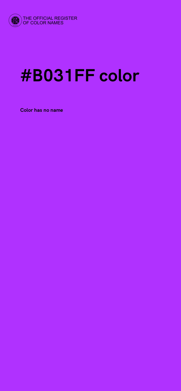 #B031FF color image
