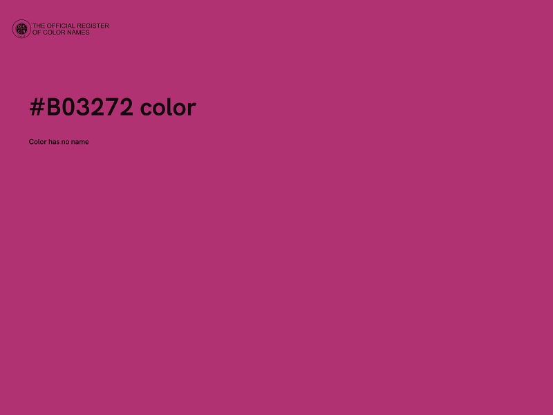 #B03272 color image