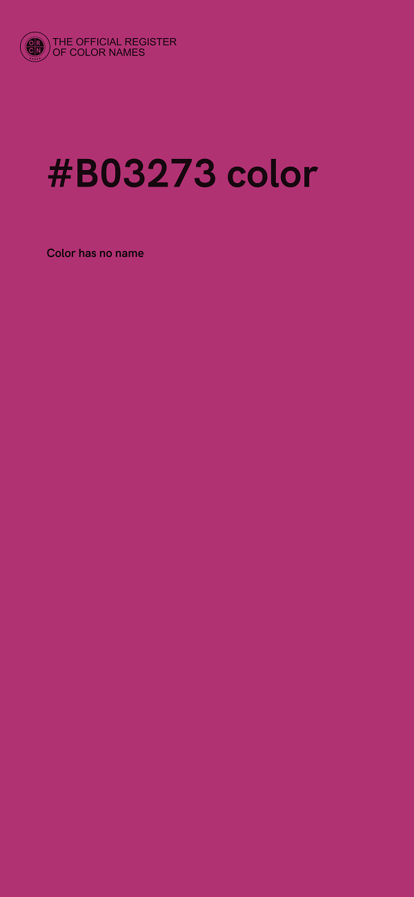 #B03273 color image