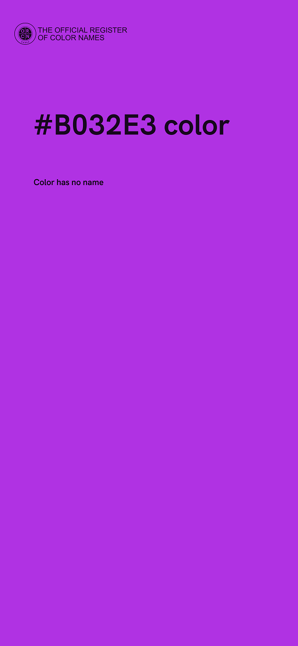 #B032E3 color image