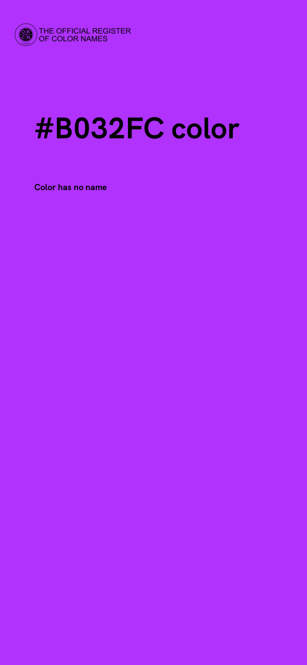 #B032FC color image
