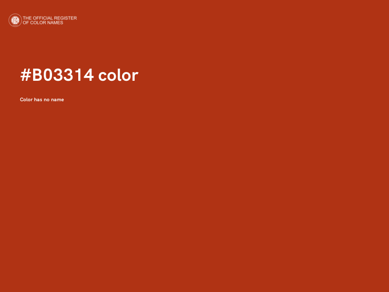 #B03314 color image