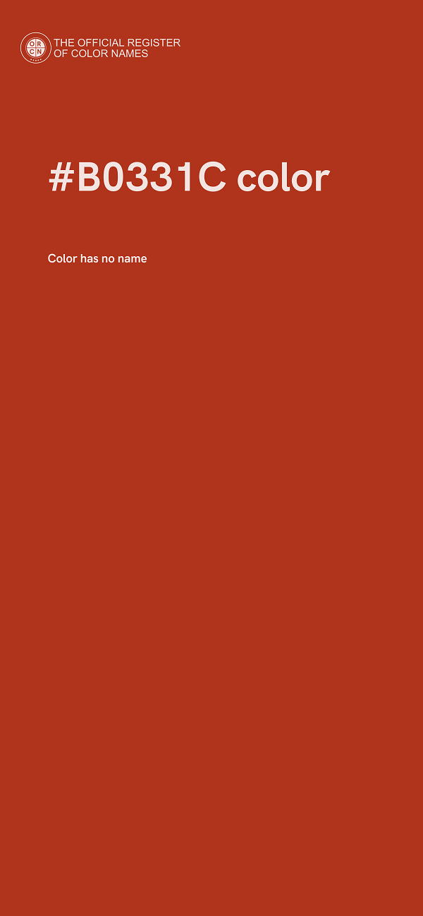 #B0331C color image
