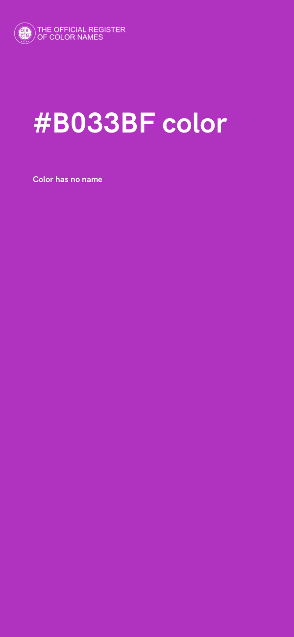 #B033BF color image