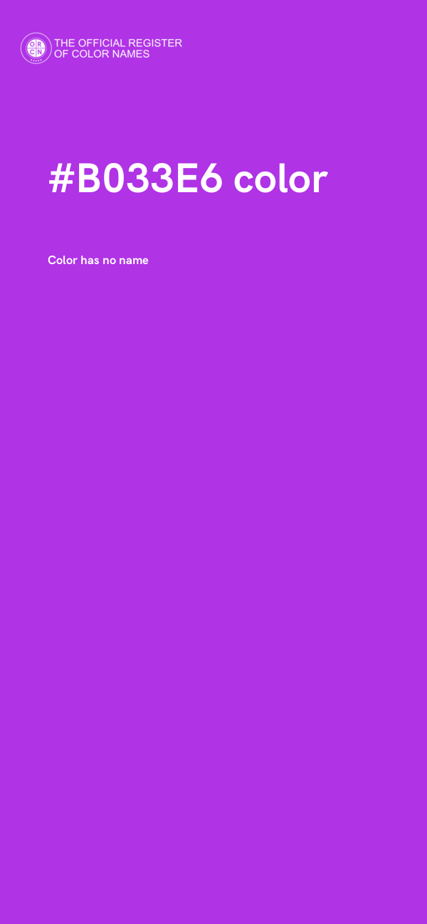 #B033E6 color image
