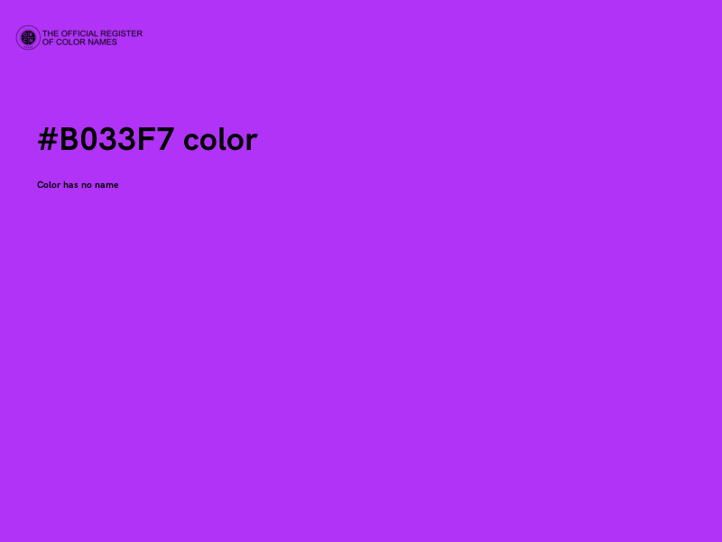 #B033F7 color image